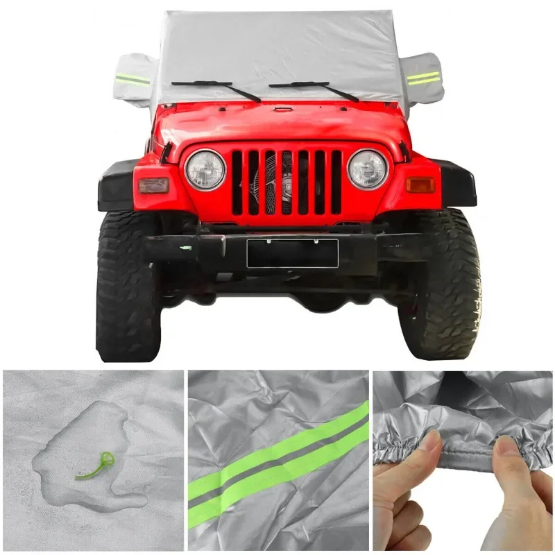 Funda mostrando compatibilidad con Jeep Wrangler