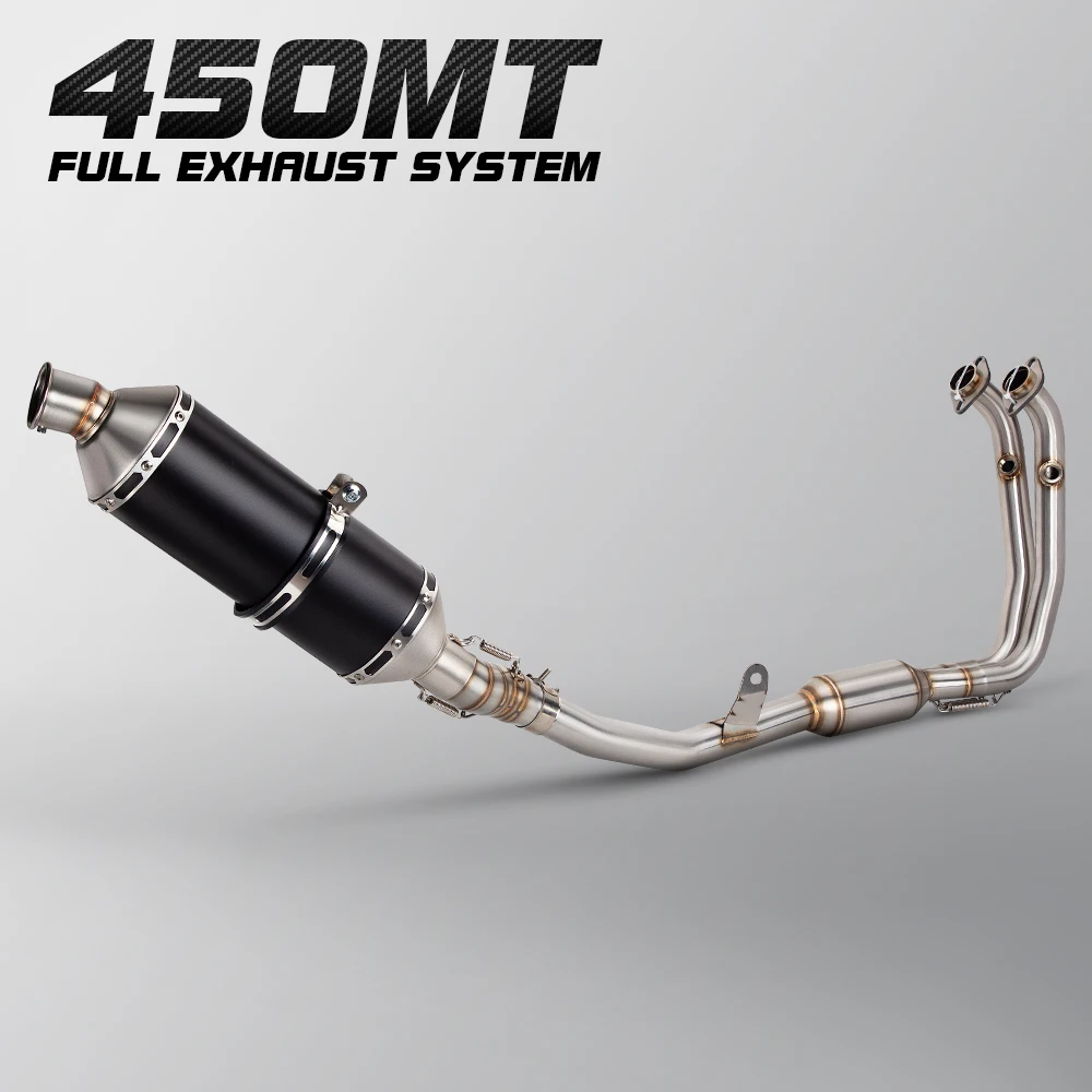 Escape Slip-On completo para CFMOTO 450MT ADV con silenciador de 51mm