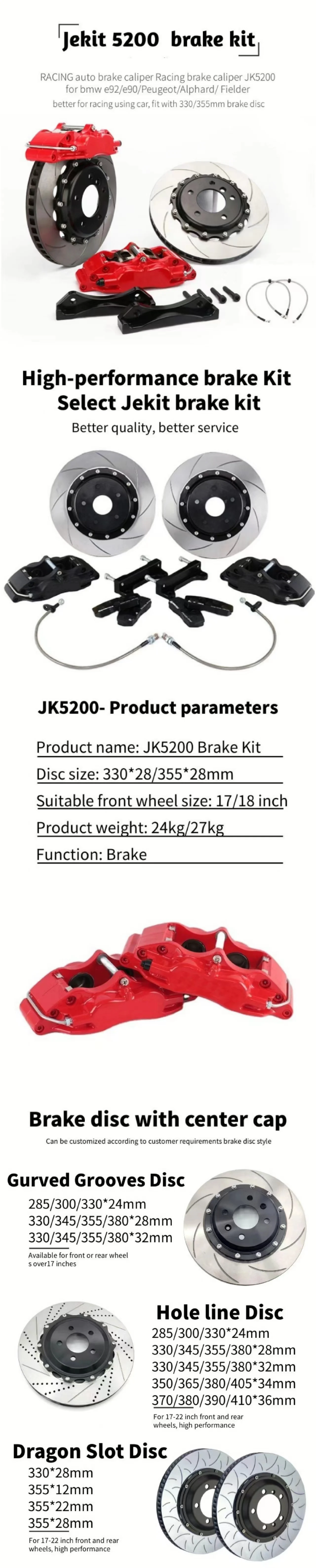 Juego completo de componentes del kit