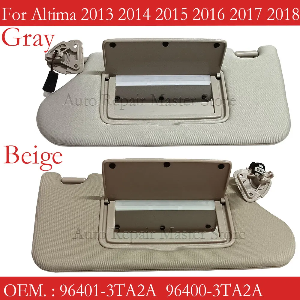 Visera de sol gris beige para Nissan Altima