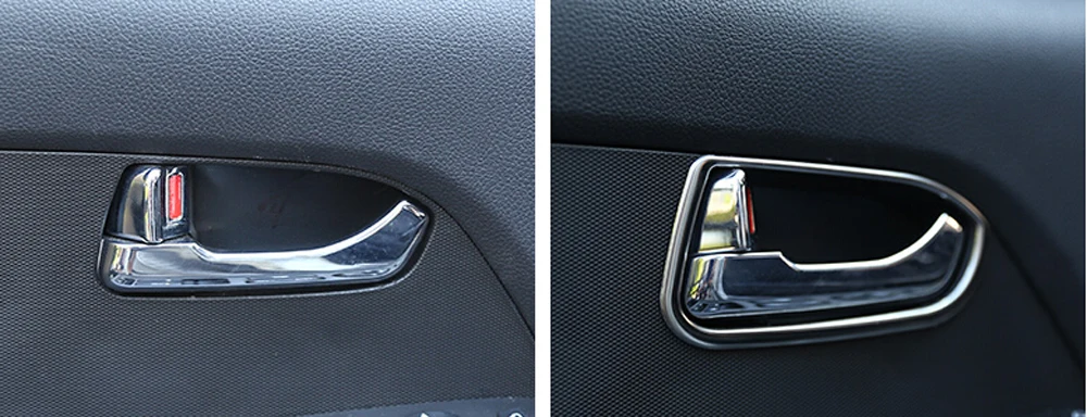 Anillos decorativos cromados para puertas KIA Sportage