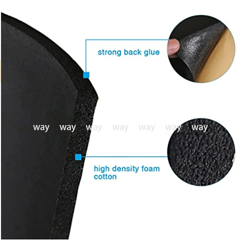 Detalle del grosor y los bordes de la alfombrilla