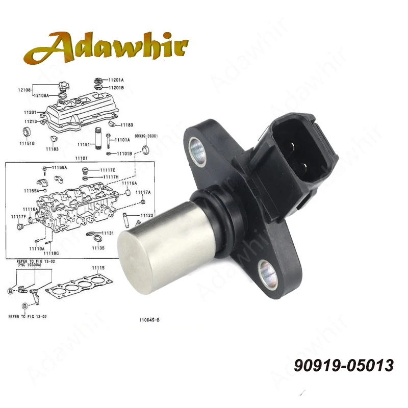 Sensor de posición del árbol de levas vista frontal