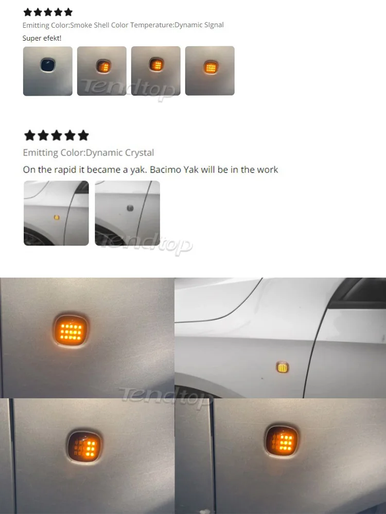 Luz secuencial Tendtop izquierda