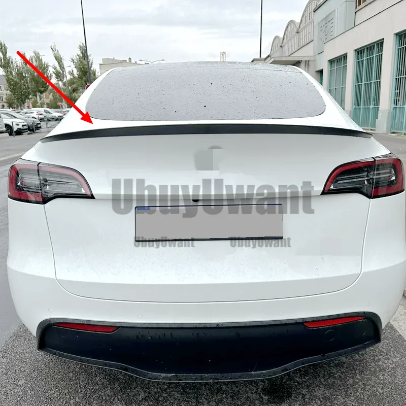 Spoiler trasero aerodinámico negro mate para Tesla