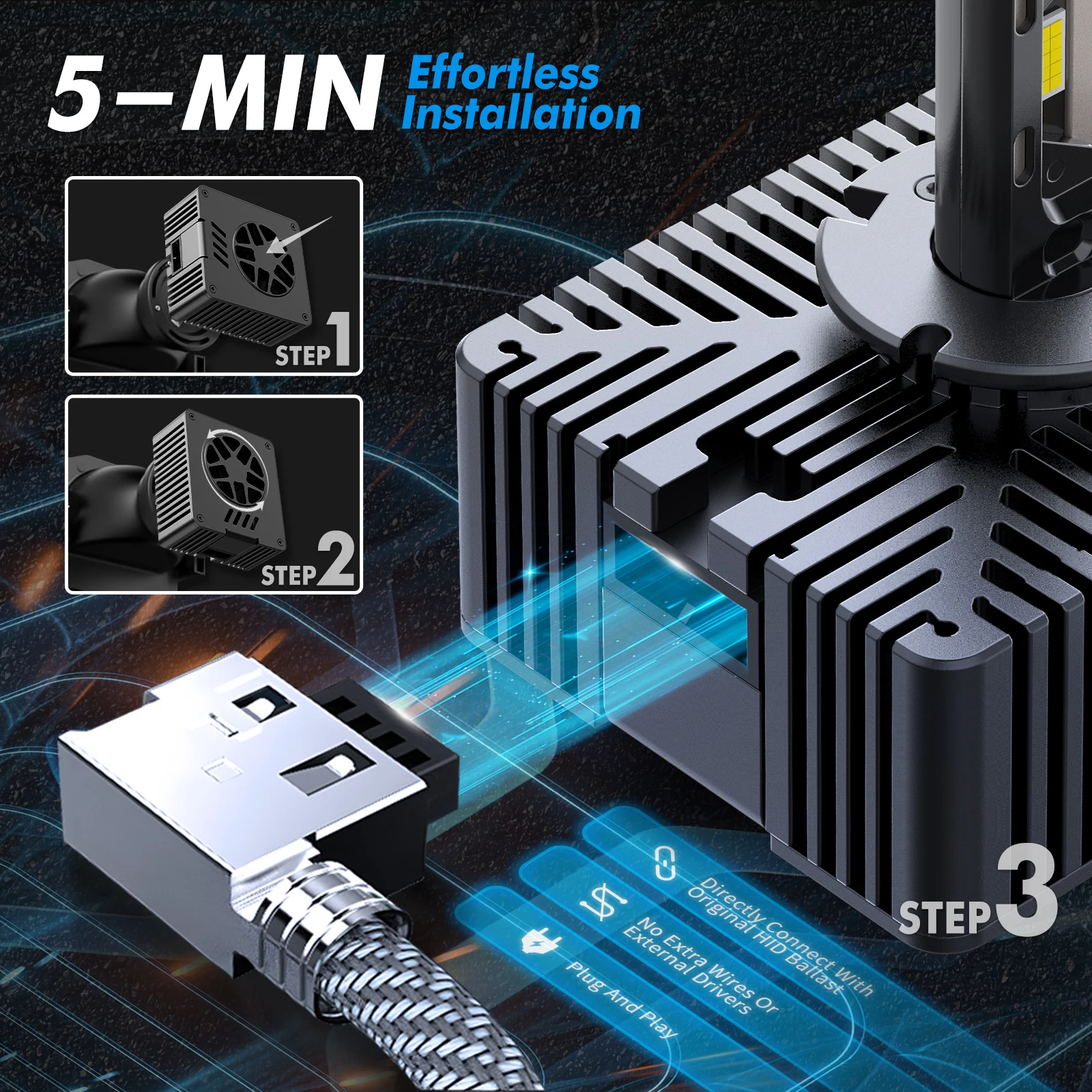 Ejemplo de luz blanca 6000K