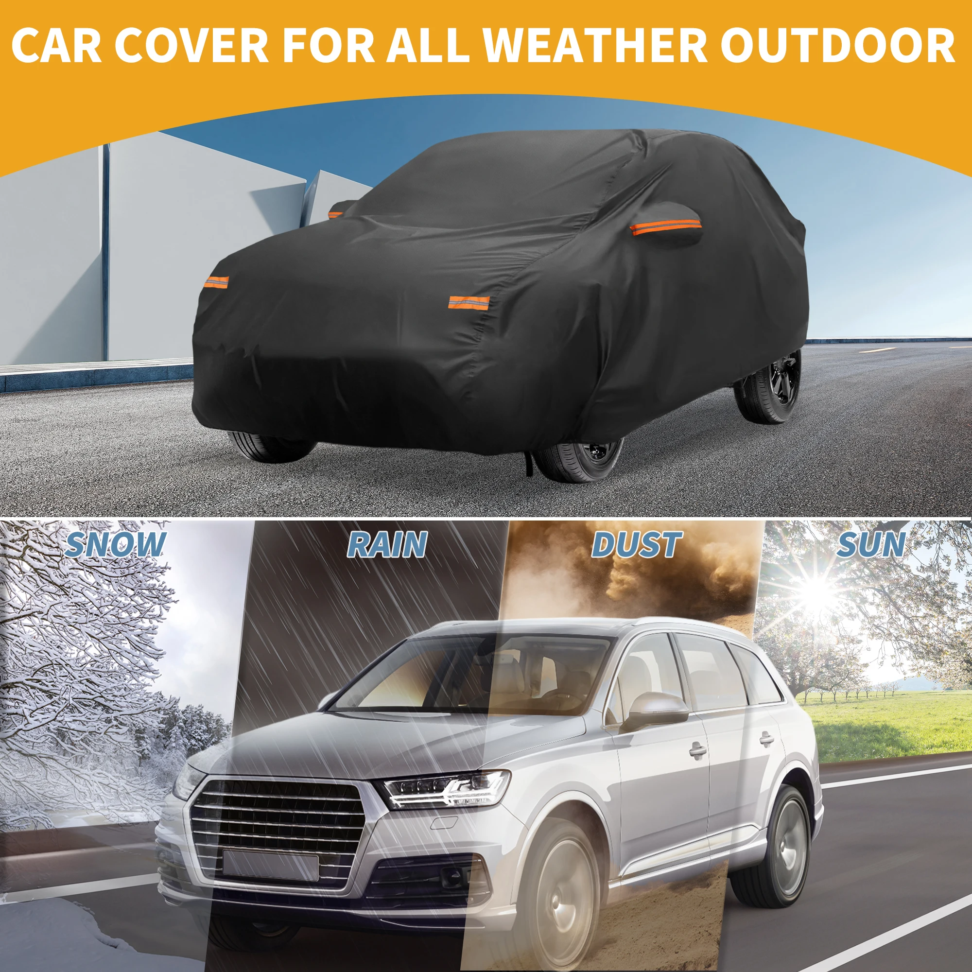 Funda impermeable en coche