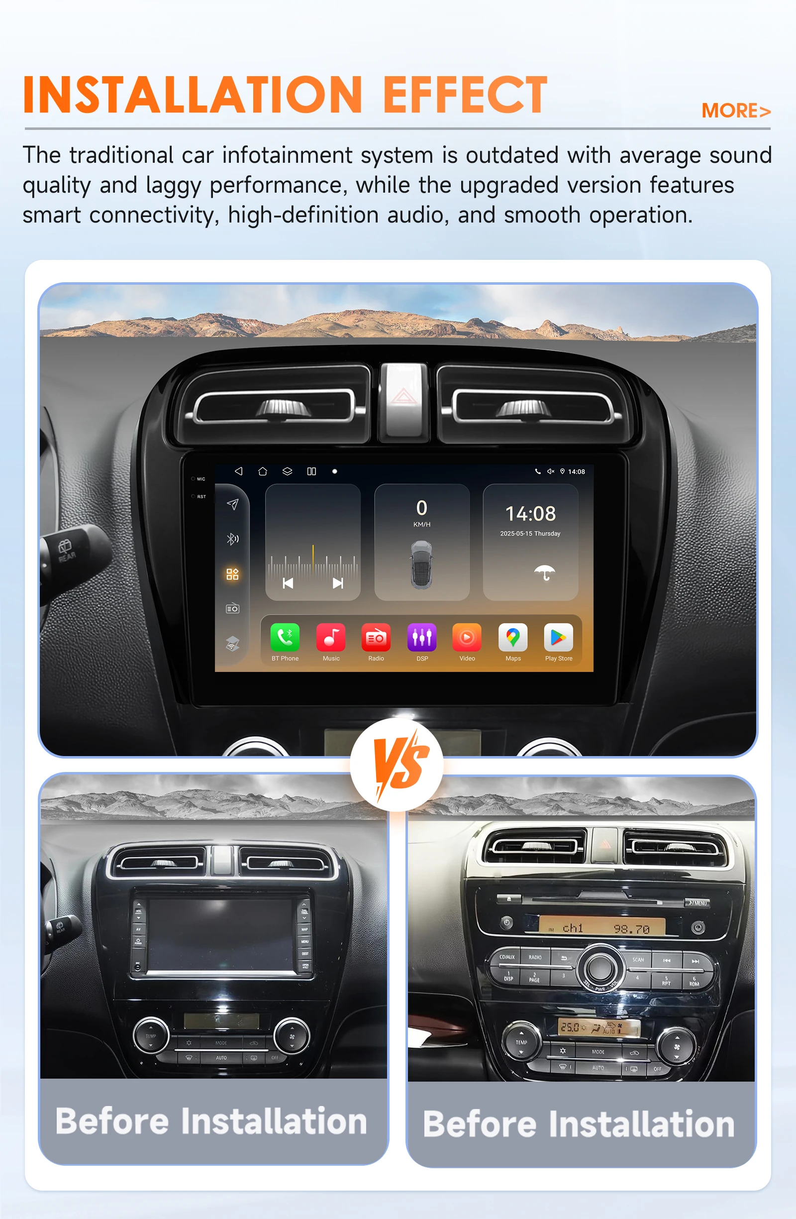 Conexiones y accesorios de la radio para coche