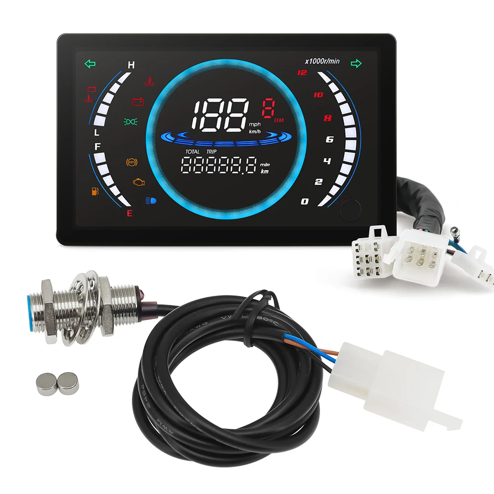 Panel LCD del tacómetro con visualización de RPM