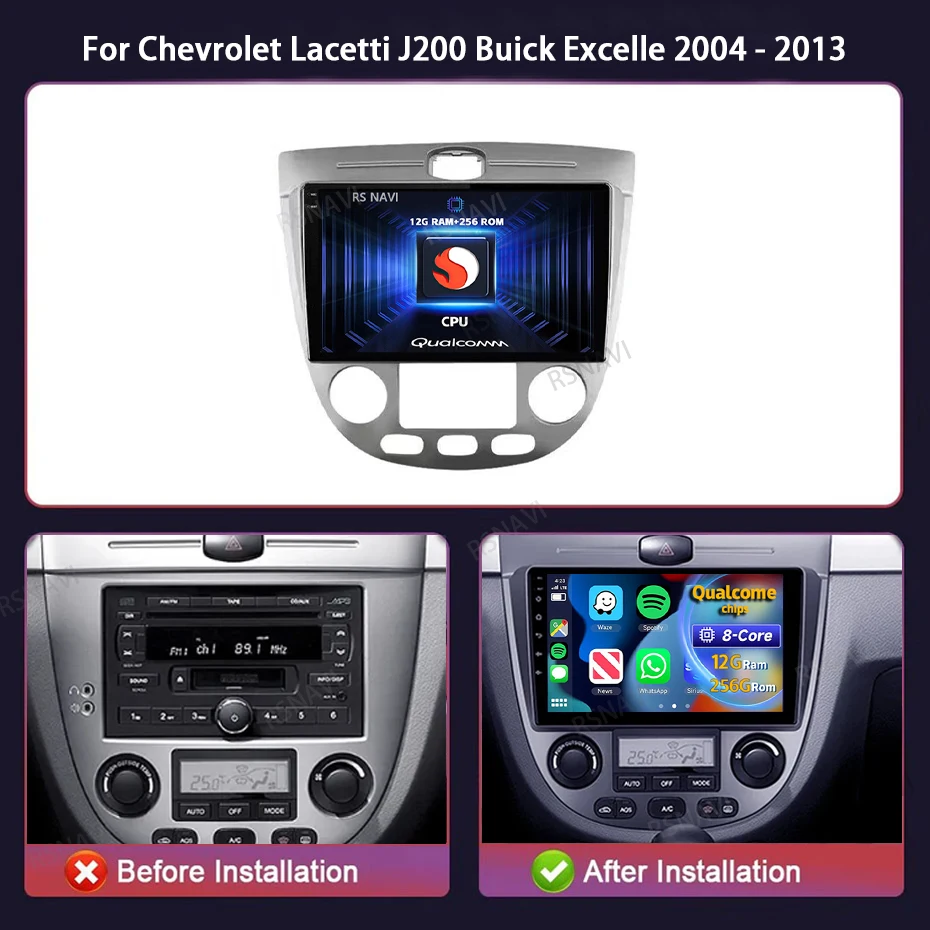 Autoradio Android 15 RSNAVI para Chevrolet Lacetti