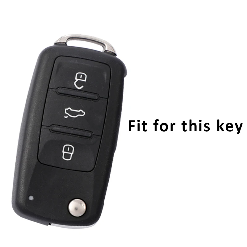 Funda TPU ajustándose a una llave de coche Volkswagen