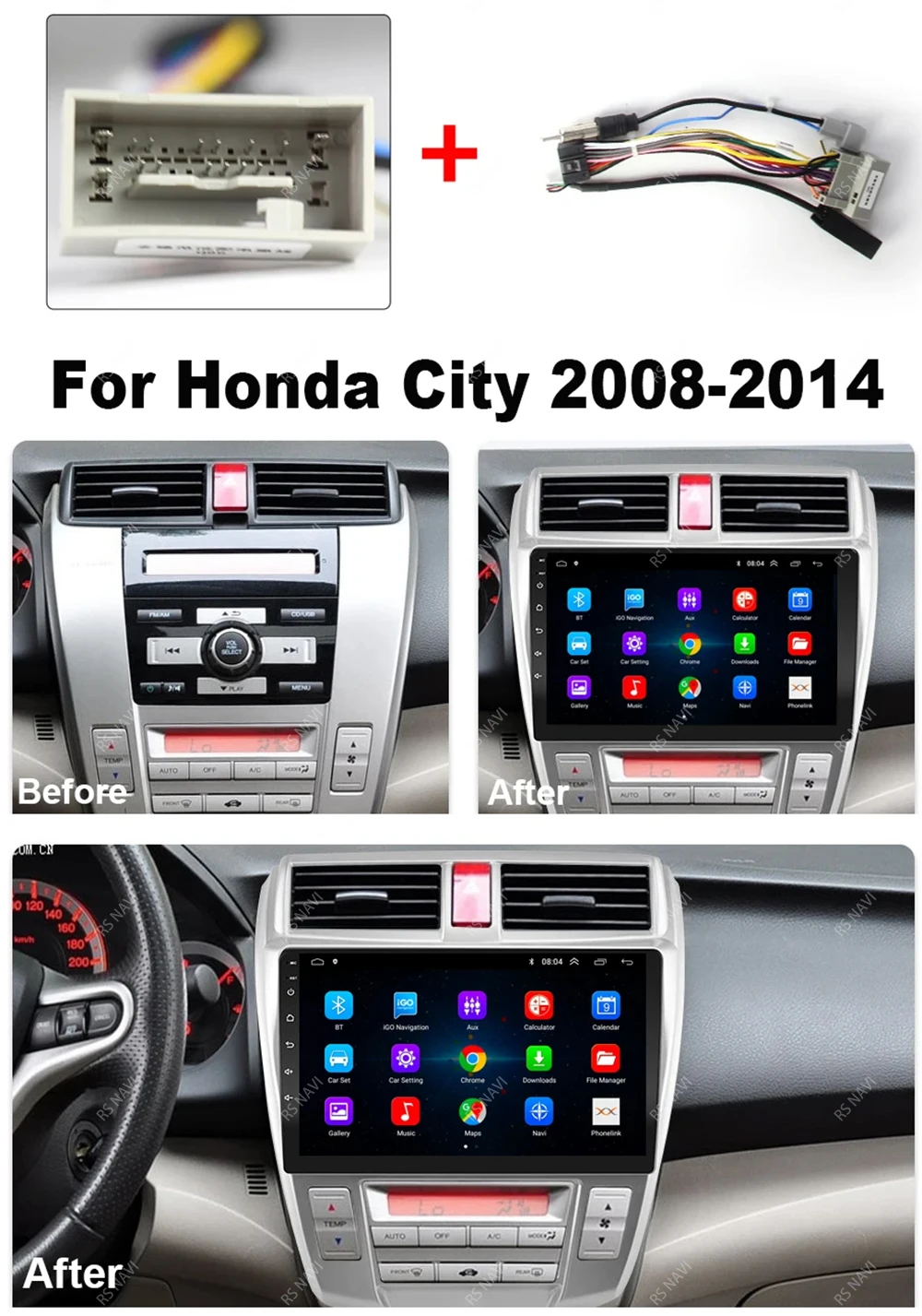 Autoradio Android 15 2K para Honda City