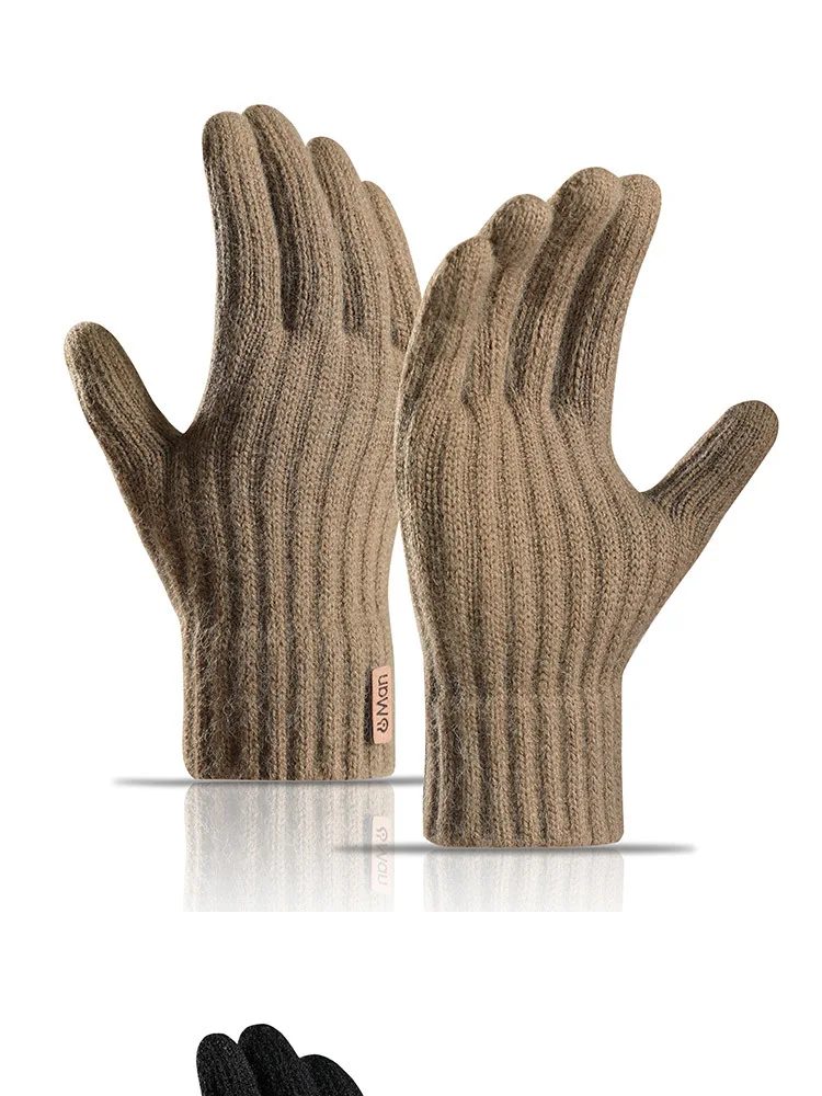 Guantes de punto cálidos para exteriores