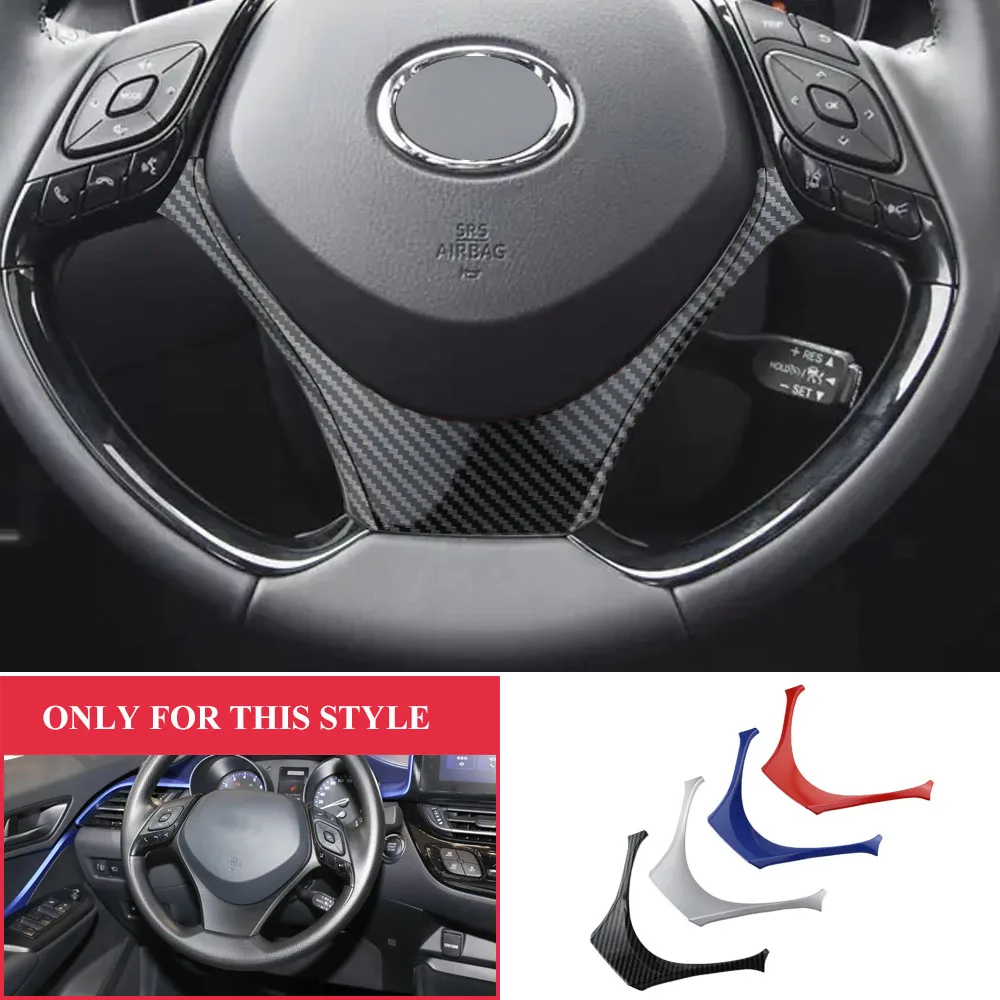 Embellecedor de marco de botón de volante para Toyota C-HR