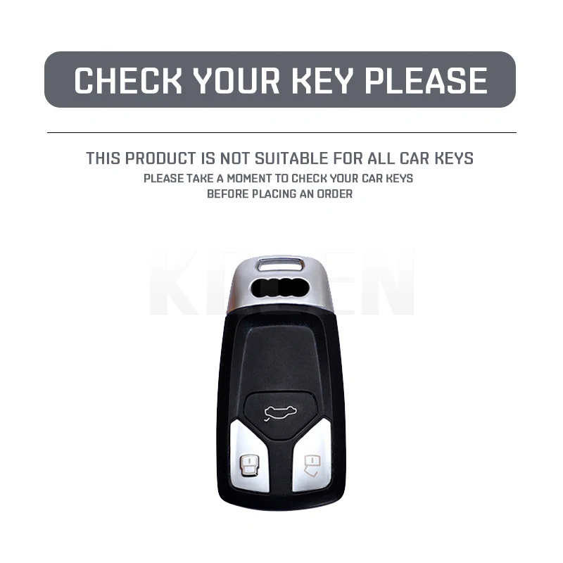 Funda TPU negra para llave Audi vista frontal