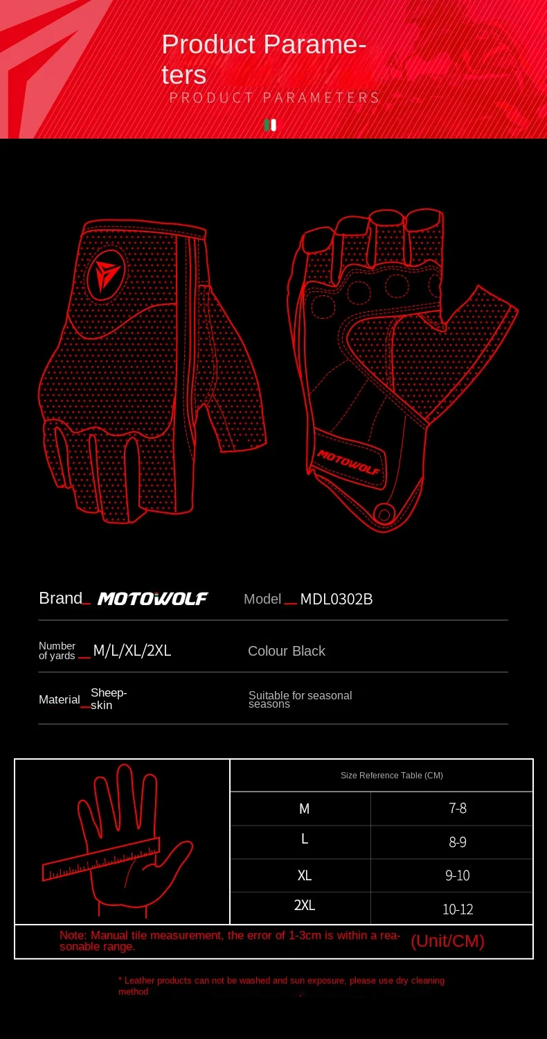 Guantes en uso realista