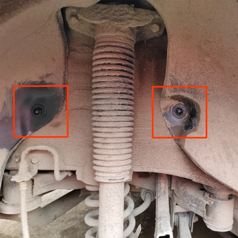 Detalle de fijación y tuerca