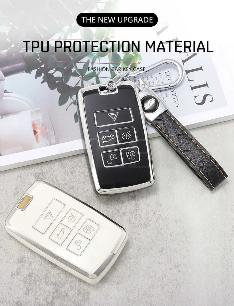Funda de TPU blanca para llave de coche