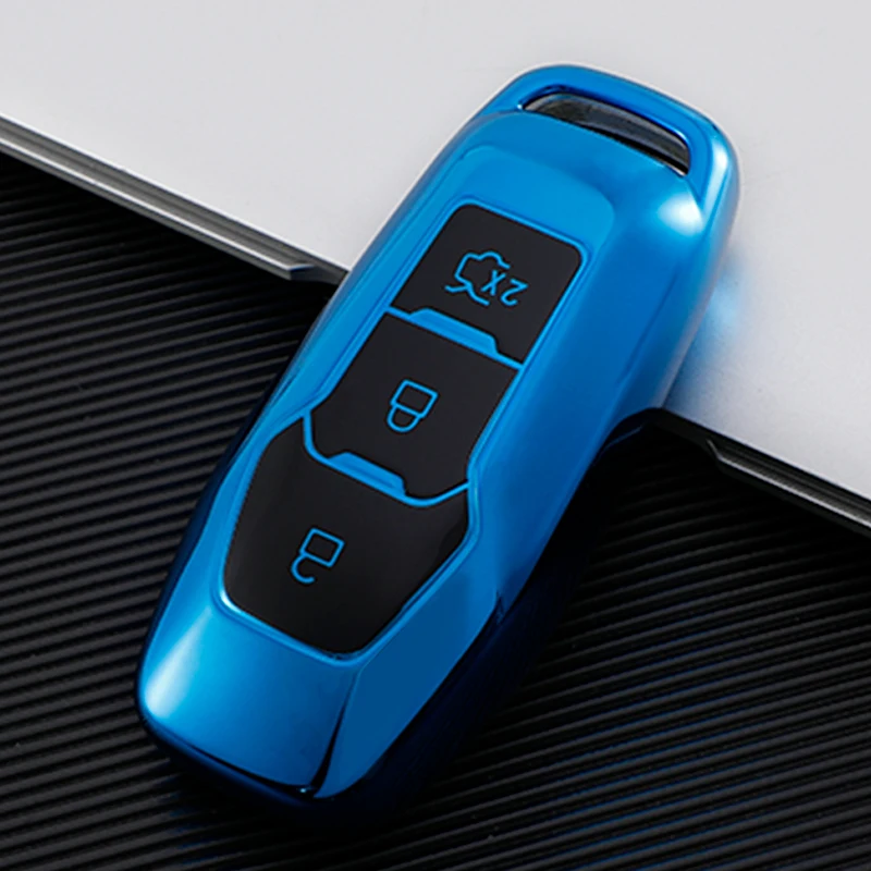 Funda TPU plata en llave Ford