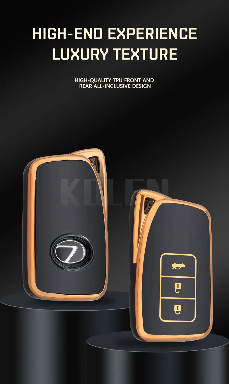 Funda instalada en mando Lexus RX