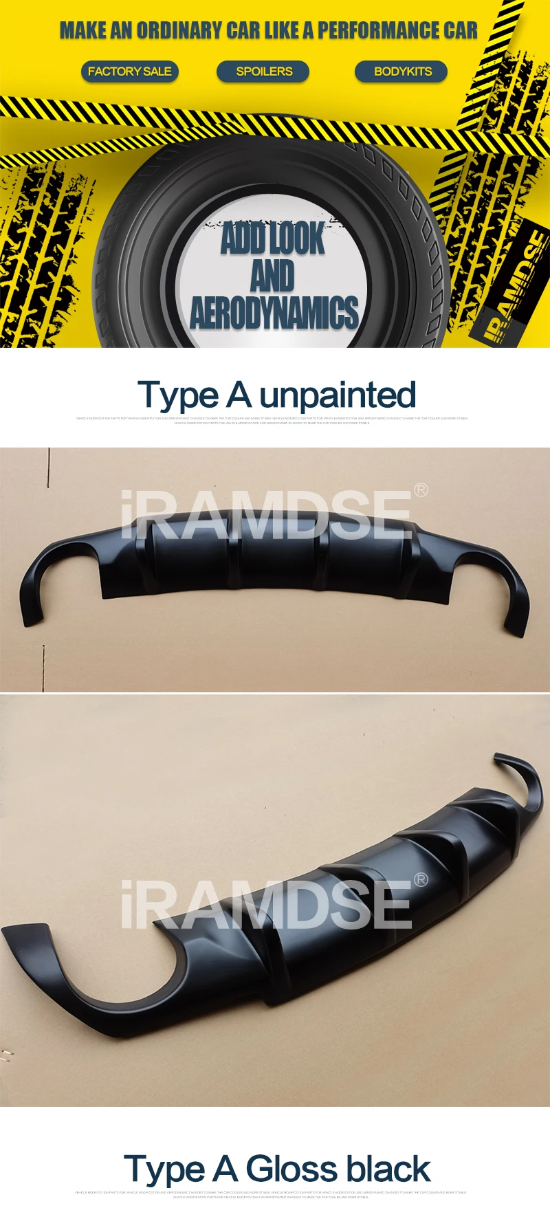 Difusor trasero iRAMDSE Scirocco R