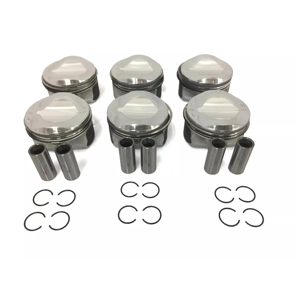 Anillos de pistón desmontados