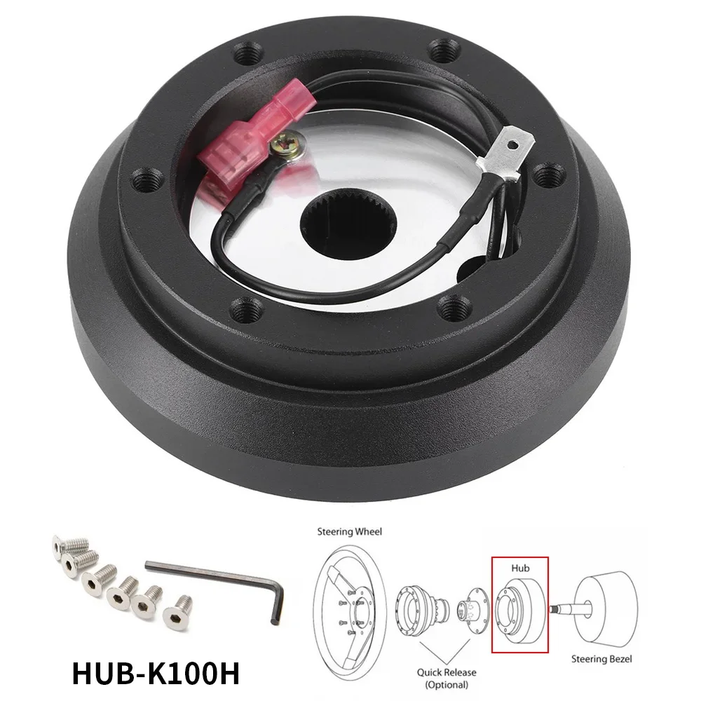 Adaptador de cubo para volante racing view frontal
