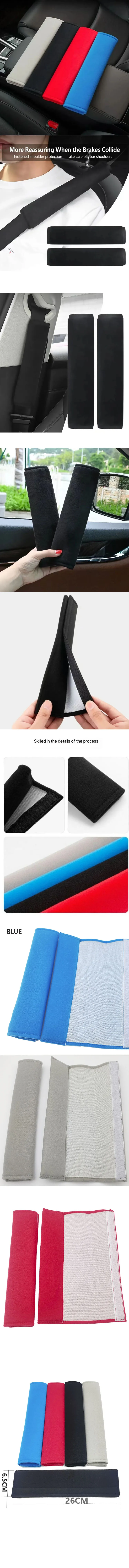 Almohadilla protectora para cinturón de seguridad, acolchada y con diseño universal
