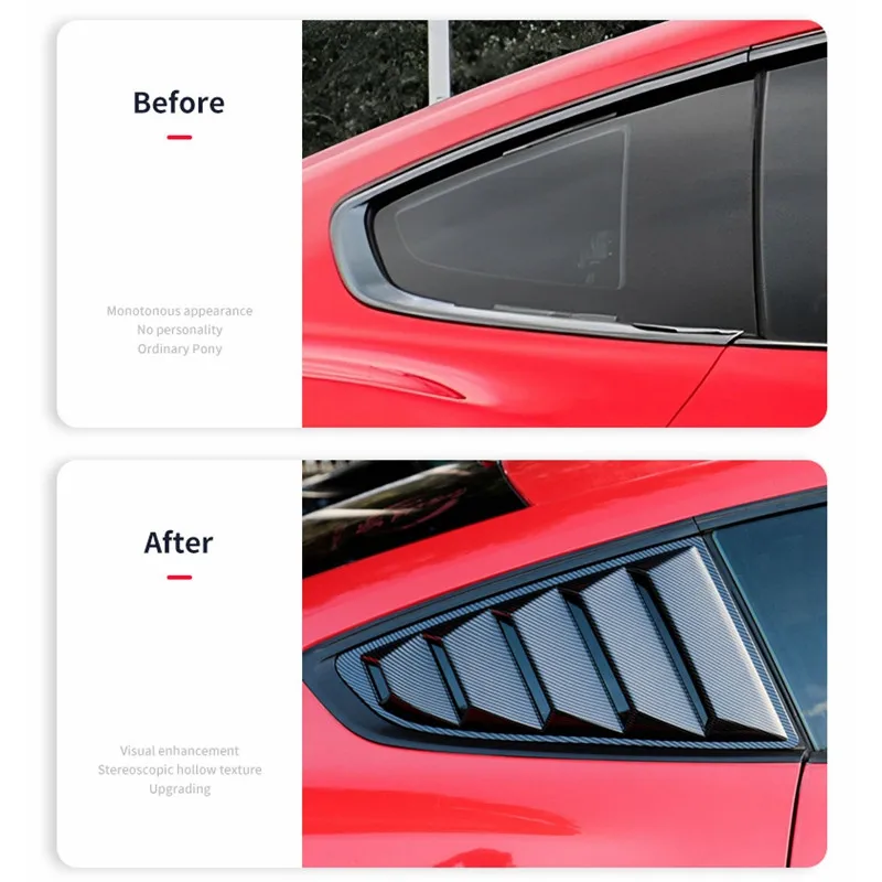 Deflectores instalados en Mustang