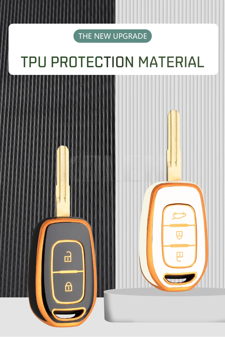 Funda de TPU negra para llave Dacia Sandero