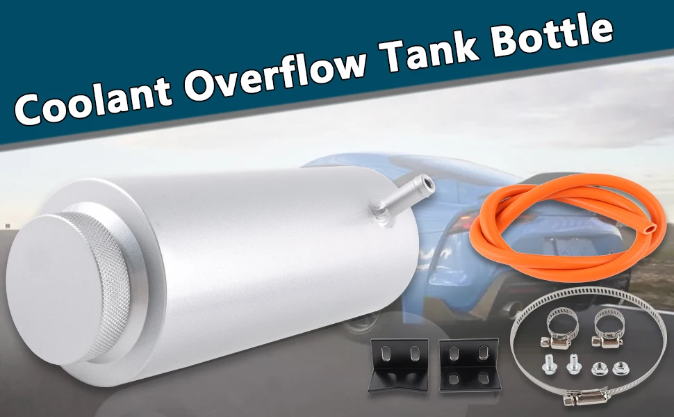 Tanque refrigerante de aluminio RAVERACING vista frontal