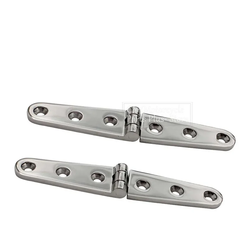 Bisagra de acero inoxidable 316 pulida vista frontal