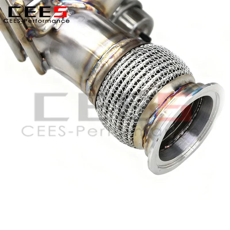 Escape deportivo de acero inoxidable y titanio para Huracan