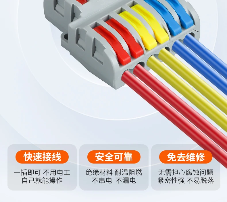 Conector instalado en un montaje