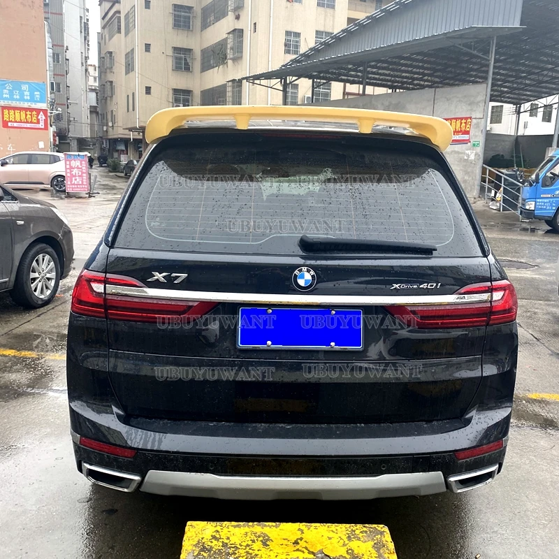 Alerón de techo ABS negro brillante para BMW X7