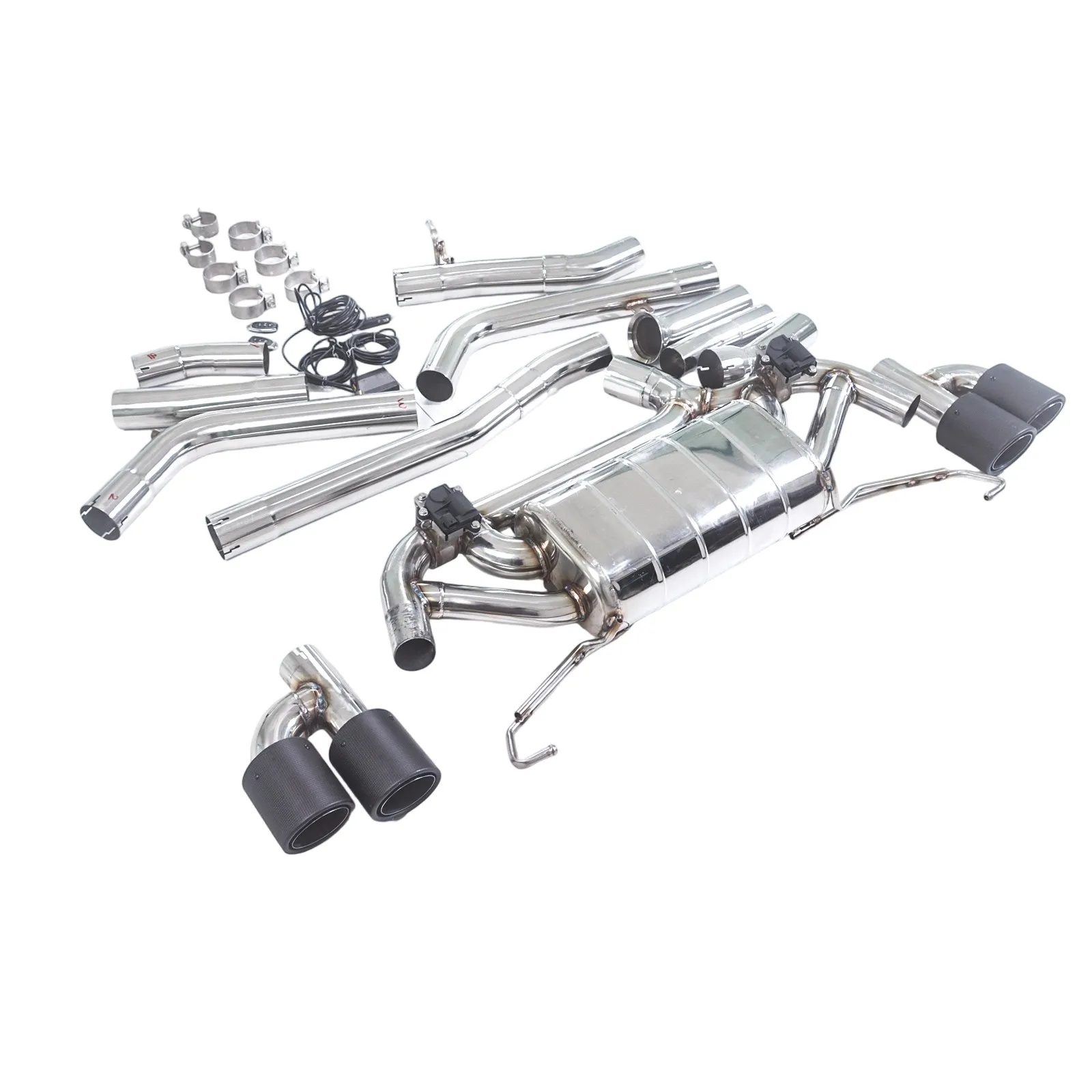 Salida de cuatro puntas en fibra de carbono