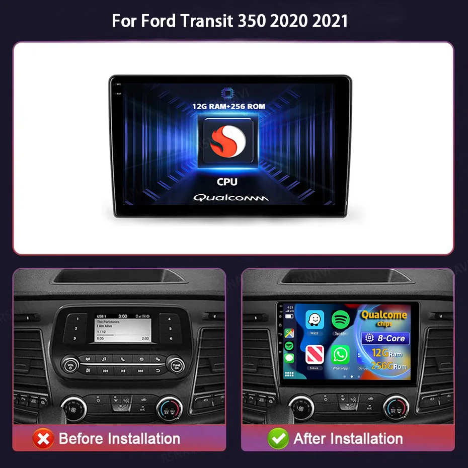 Radio Android 15 para Ford Transit