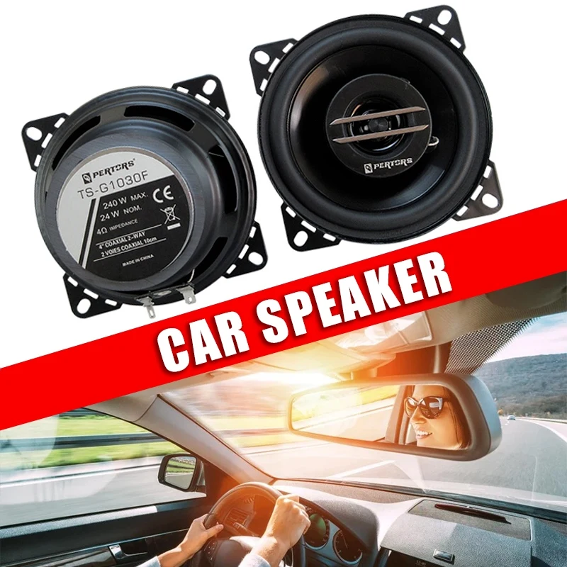 Altavoz coaxial 4 pulgadas vista frontal