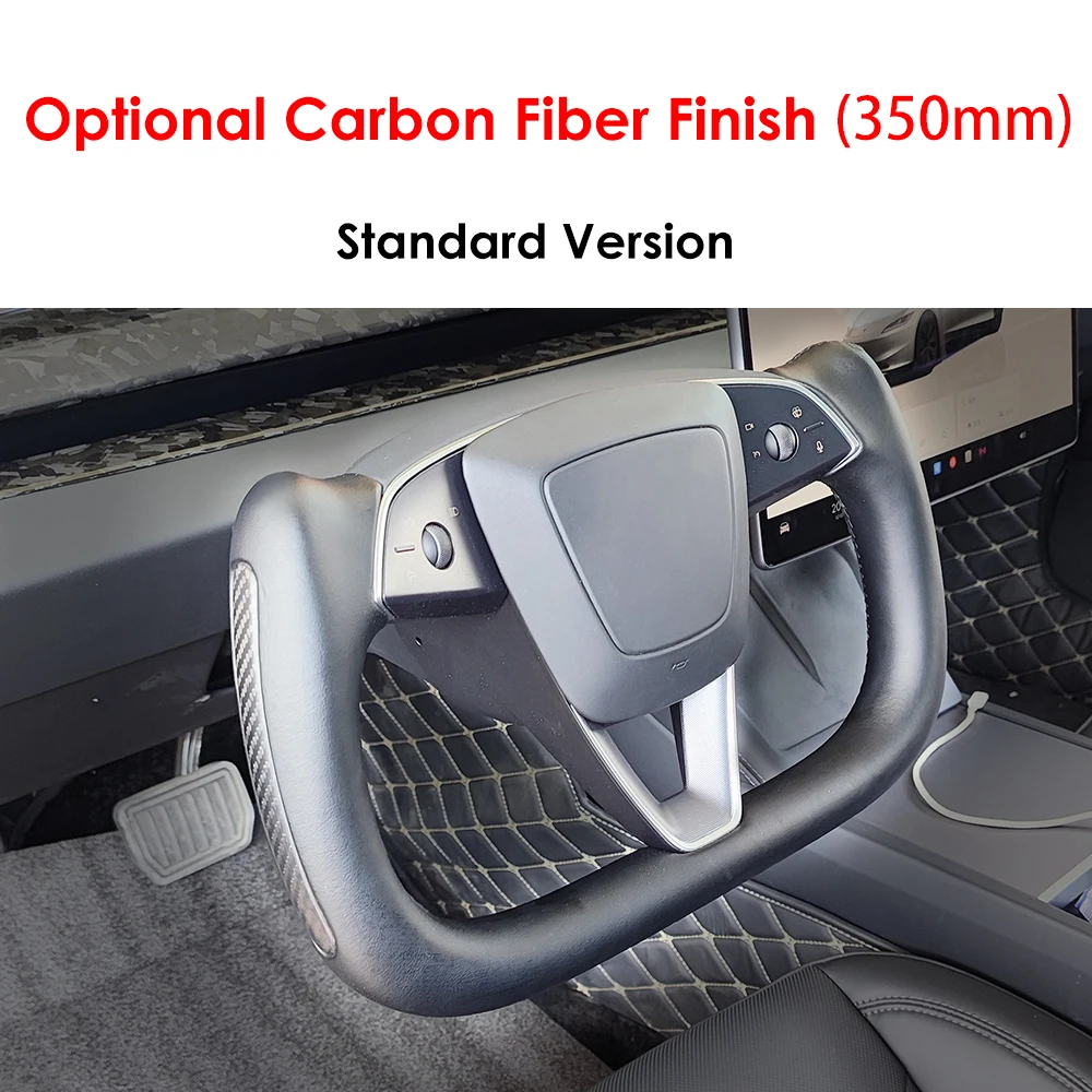 Mango de volante Tesla Model 3 Highland en fibra de carbono