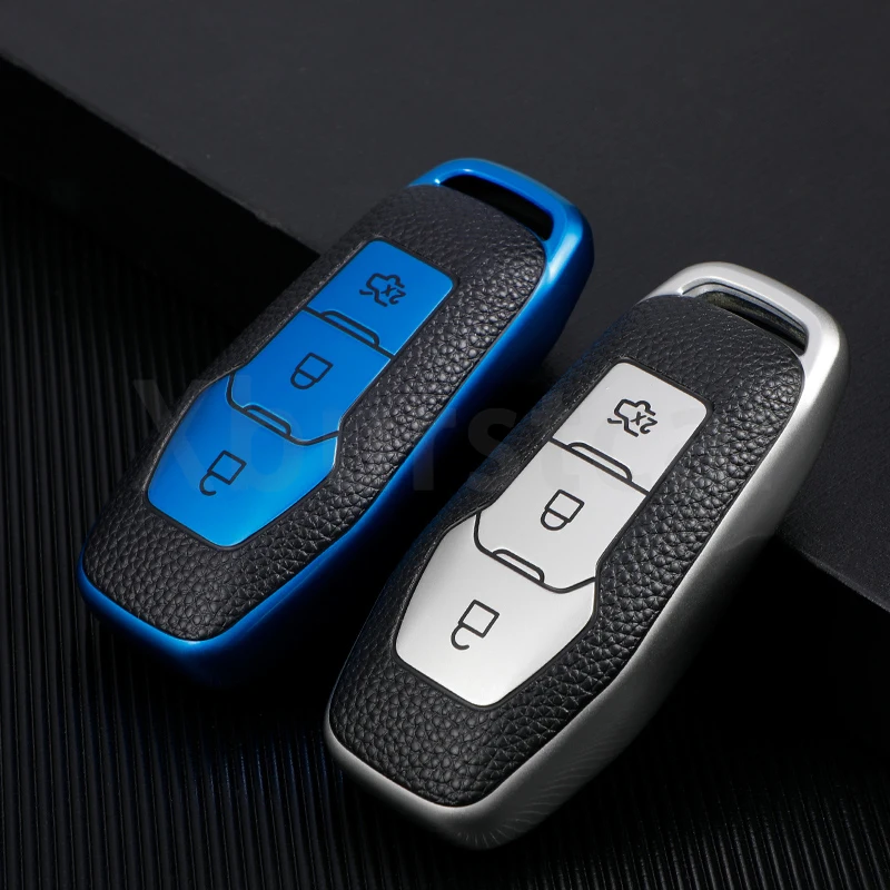 Funda de cuero TPU para llave Ford
