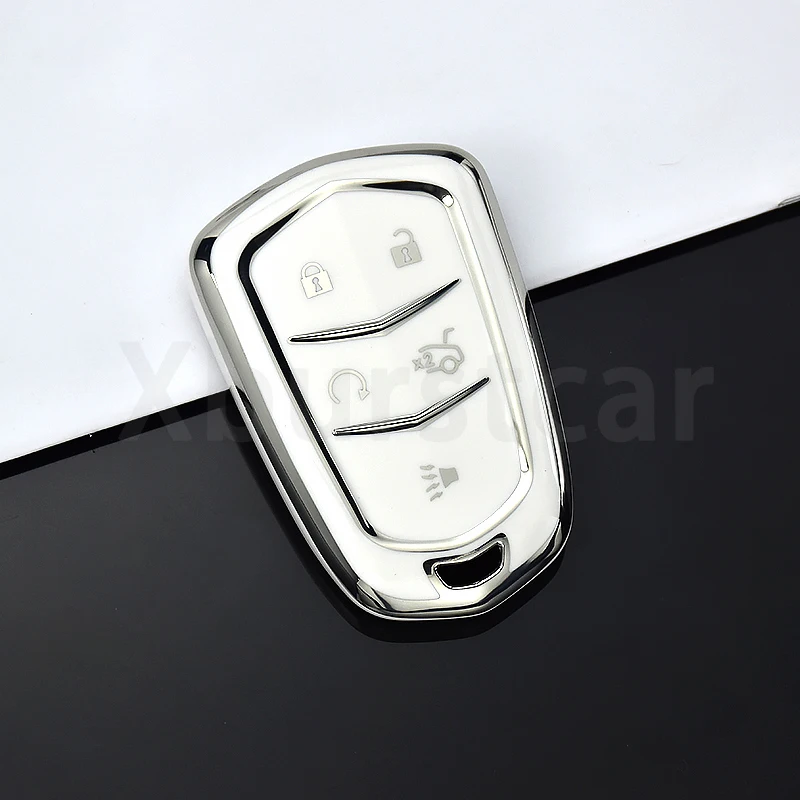 Funda instalada en llave de Cadillac