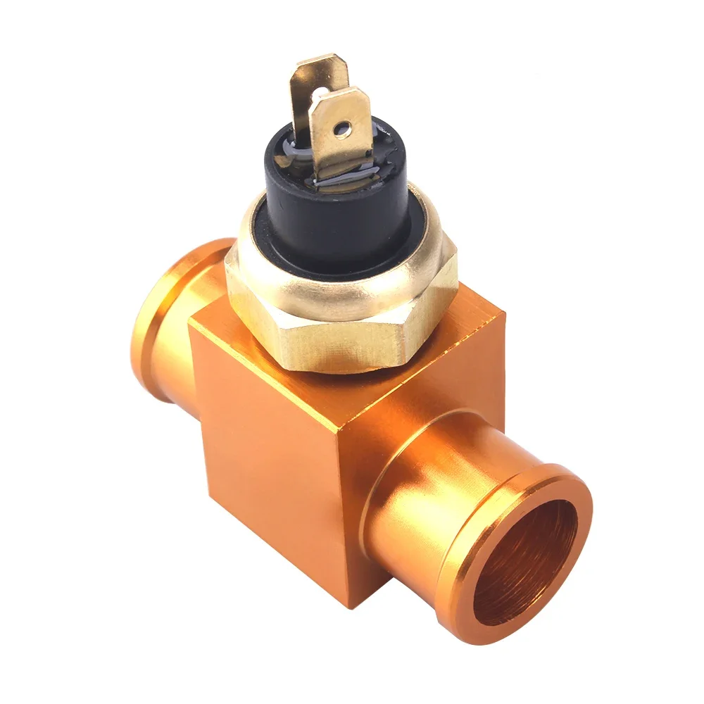 Detalle del sensor de temperatura y abrazaderas