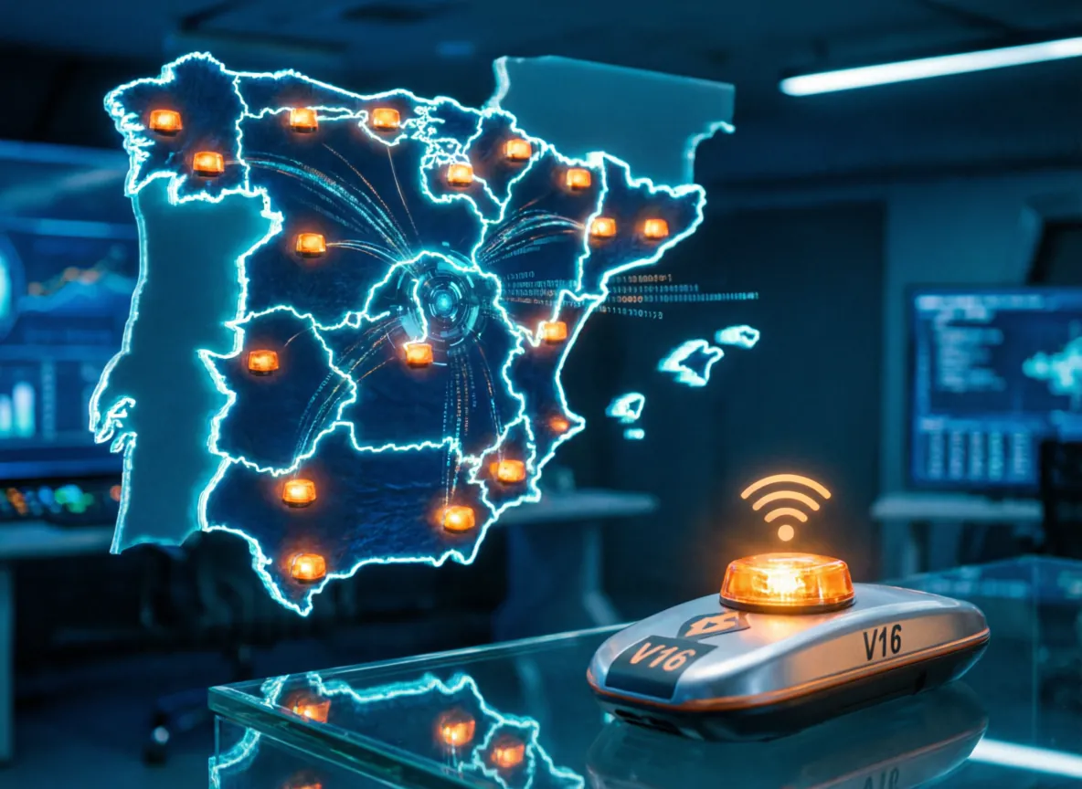 Expuesto un Mapa de Todas las Balizas V-16 Activas en Tiempo Real